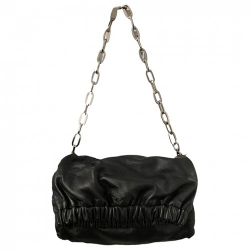 Pre-owned Zadig & Voltaire Leather Handbag In Black