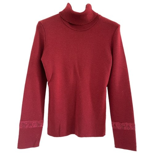Pre-owned Weill Wool Jumper In Burgundy