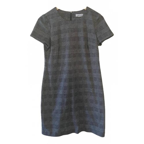 Pre-owned Calvin Klein Mid-length Dress In Grey