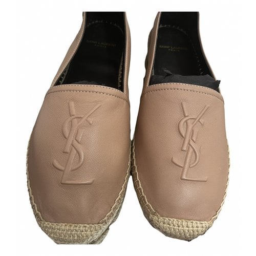 Pre-owned Saint Laurent Leather Espadrilles In Other