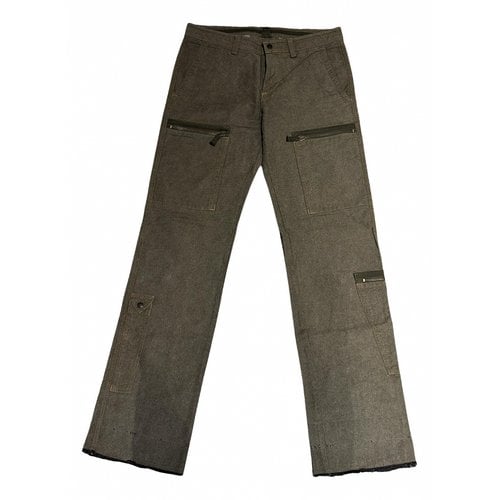 Pre-owned Weber Trousers In Grey