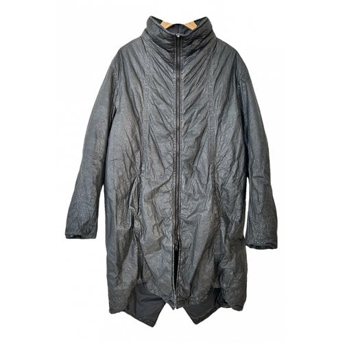 Pre-owned Masnada Cloth Coat In Anthracite