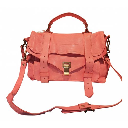Pre-owned Proenza Schouler Ps1 Touch Leather Crossbody Bag In Pink