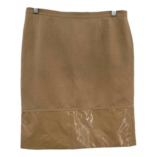 Pre-owned Max Mara Mid-length Skirt In Camel