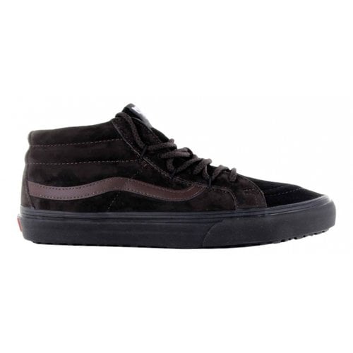 Pre-owned Vans Leather Trainers In Brown