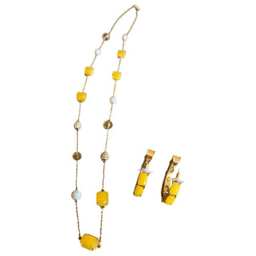 Pre-owned Kate Spade Jewellery Set In Yellow