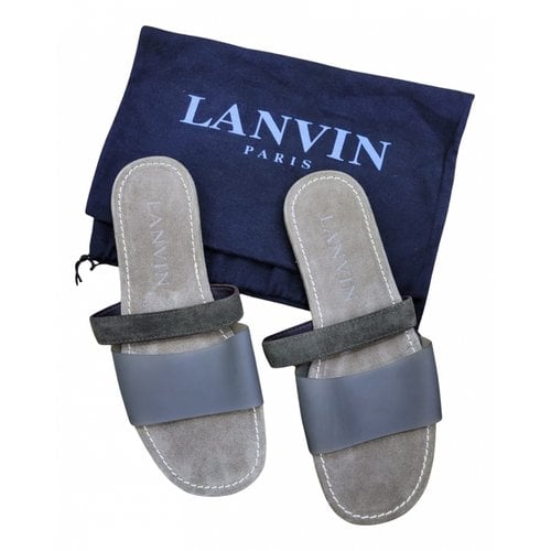 Pre-owned Lanvin Vegan Leather Sandals In Other
