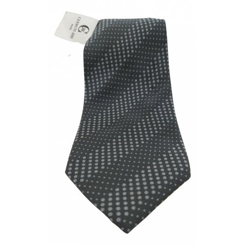 Pre-owned Cerruti 1881 Silk Tie In Grey