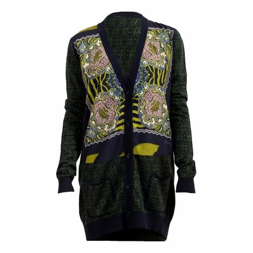 Pre-owned Just Cavalli Wool Cardigan In Multicolour