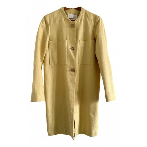 Pre-owned Chloé Coat In Yellow