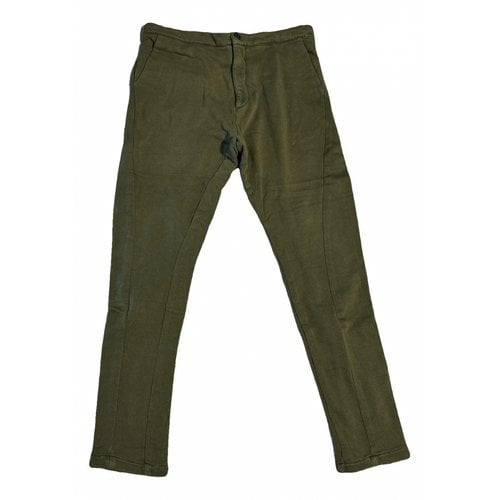 Pre-owned Daniele Alessandrini Trousers In Green