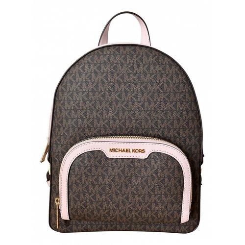Pre-owned Michael Kors Leather Backpack In Pink
