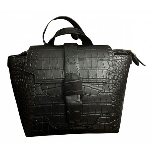 Pre-owned Senreve Leather Handbag In Black