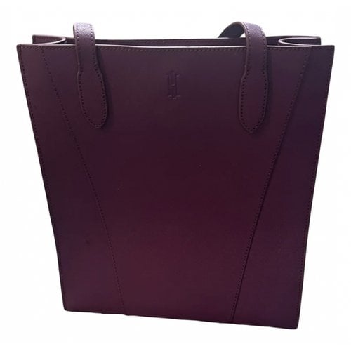 Pre-owned Hobbs Leather Handbag In Purple