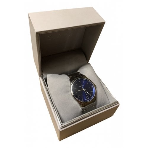 Pre-owned Calvin Klein Watch In Blue