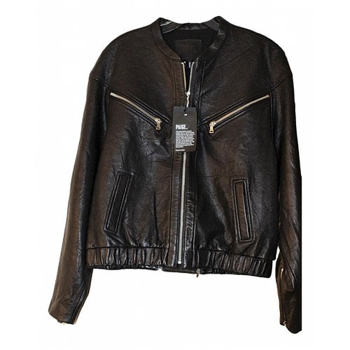 Pre-owned Paige Leather Jacket In Black