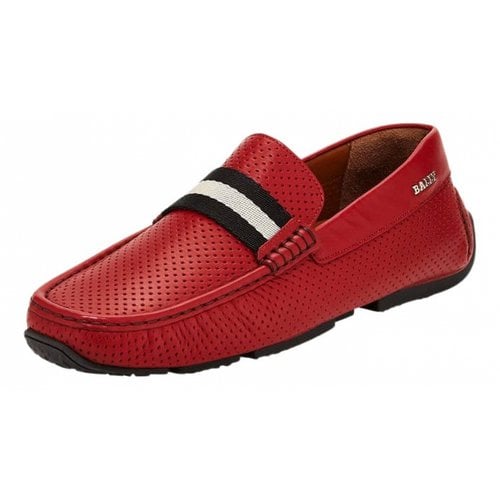 Pre-owned Bally Leather Flats In Red