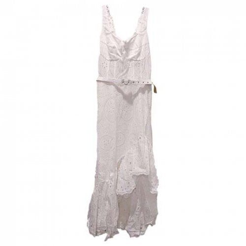 Pre-owned Charo Ruiz Mid-length Dress In White