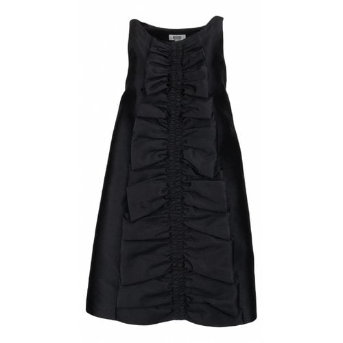 Pre-owned Moschino Silk Dress In Black