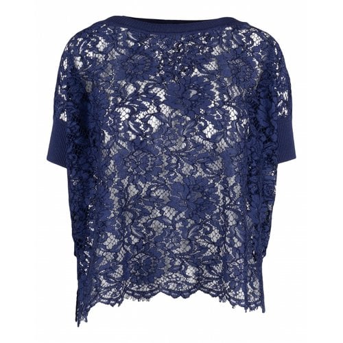 Pre-owned Valentino Top In Blue