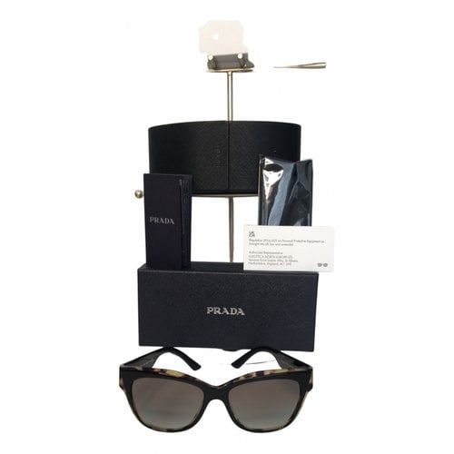 Pre-owned Prada Oversized Sunglasses In Multicolour