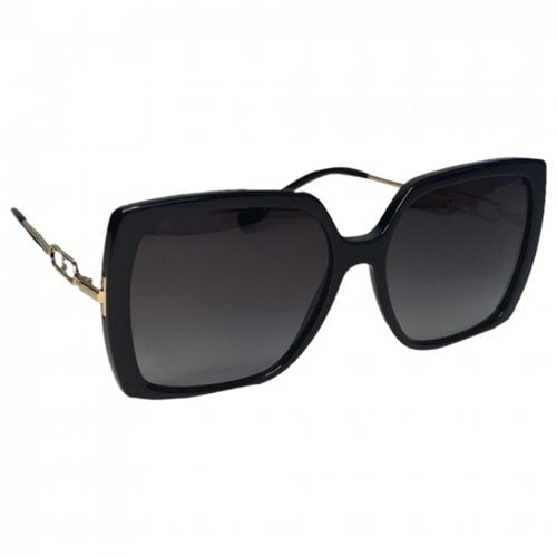 Pre-owned Burberry Oversized Sunglasses In Black