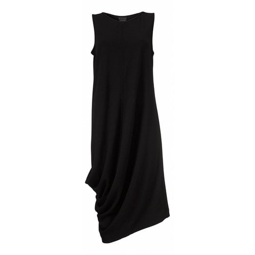 Pre-owned Bitte Kai Rand Wool Mid-length Dress In Black