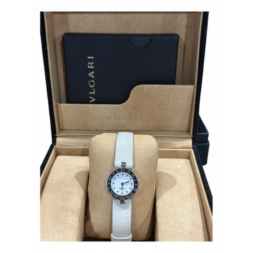 Pre-owned Bvlgari B.zero1 Ceramic Watch In White