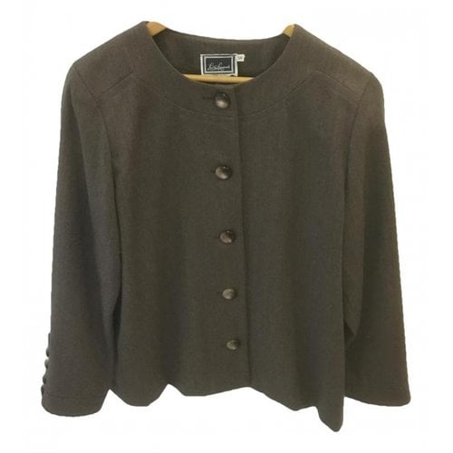 Pre-owned Luisa Spagnoli Wool Short Vest In Brown