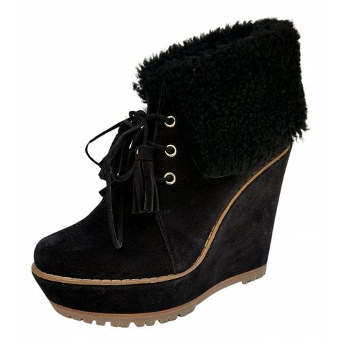 Pre-owned Mulberry Boots In Black