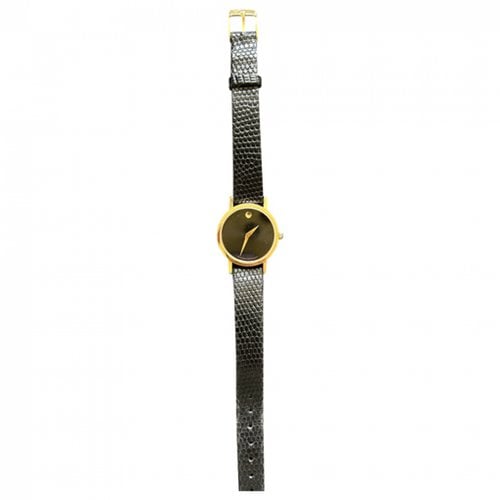 Pre-owned Movado Watch In Black