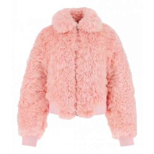 Pre-owned Bottega Veneta Shearling Jacket In Pink
