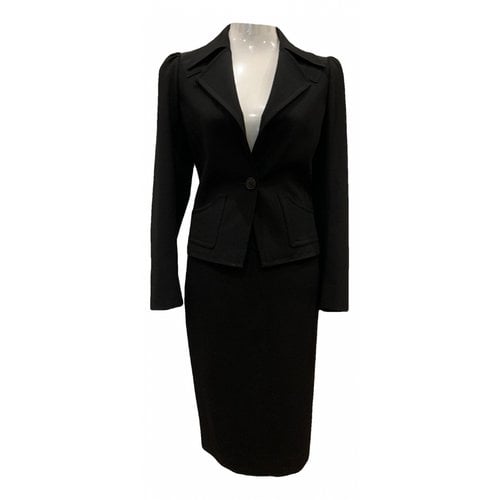 Pre-owned Dries Van Noten Wool Suit Jacket In Black
