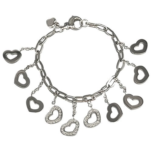 Pre-owned Chopard Happy Hearts White Gold Bracelet In Silver