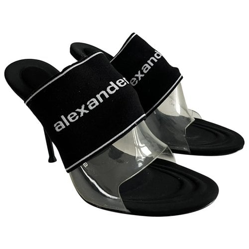 Pre-owned Alexander Wang Cloth Heels In Black