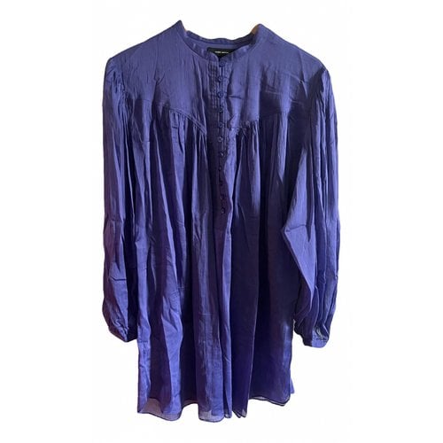Pre-owned Isabel Marant Silk Mid-length Dress In Purple