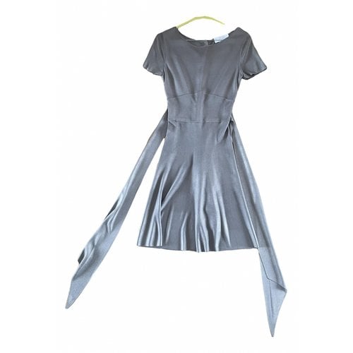 Pre-owned Azzaro Mini Dress In Grey