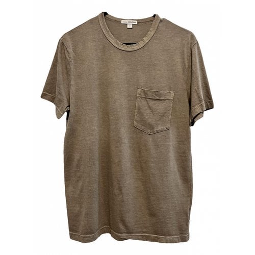 Pre-owned James Perse T-shirt In Khaki