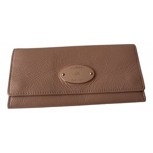 Pre-owned Mulberry Leather Wallet In Pink