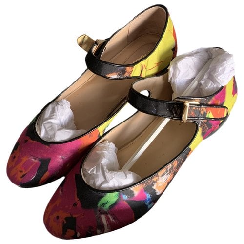 Pre-owned Kat Maconie Leather Ballet Flats In Multicolour