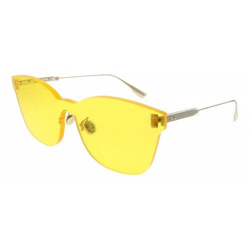 Pre-owned Dior Sunglasses In Yellow