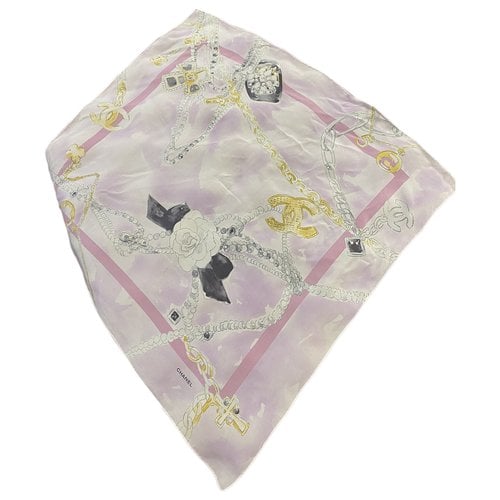 Pre-owned Chanel Silk Neckerchief In Pink