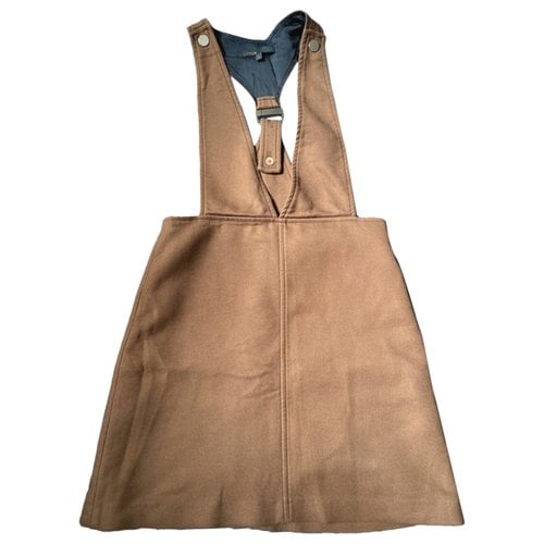 Pre-owned Maje Mini Dress In Brown
