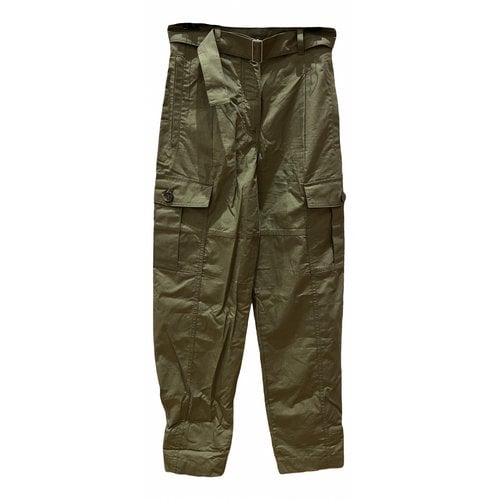 Pre-owned Aligne Trousers In Green