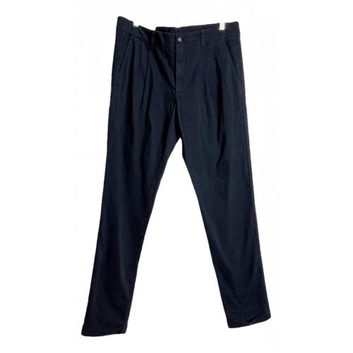 Pre-owned Eleventy Trousers In Black