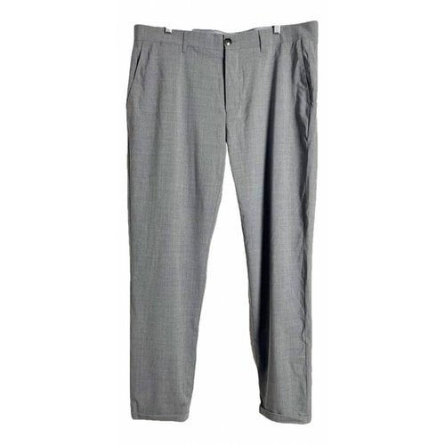 Pre-owned Eleventy Wool Trousers In Grey