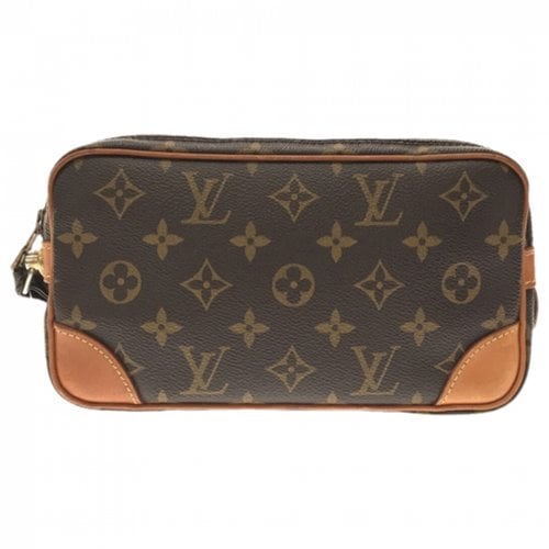 Pre-owned Louis Vuitton Marly Dragonne Clutch Bag In Brown