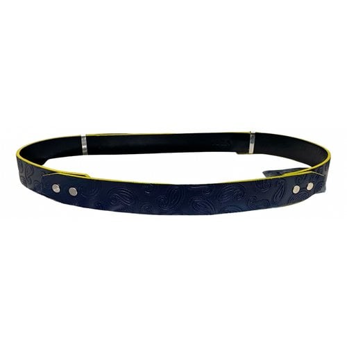 Pre-owned Toga Leather Belt In Black