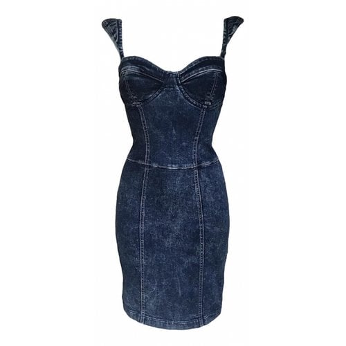 Pre-owned Miss Sixty Mini Dress In Blue