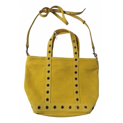 Pre-owned Vanessa Bruno Cabas Leather Tote In Yellow